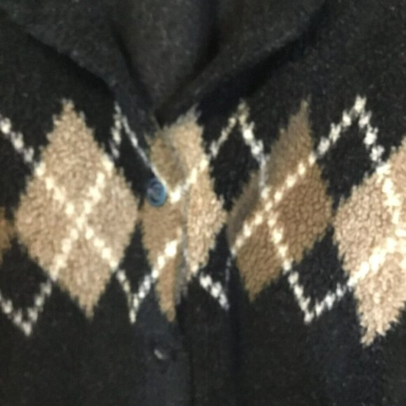 Palmetto's Women's Vintage Collared Cropped Button Front Cozy Jacket Sz Medium - Picture 3 of 9